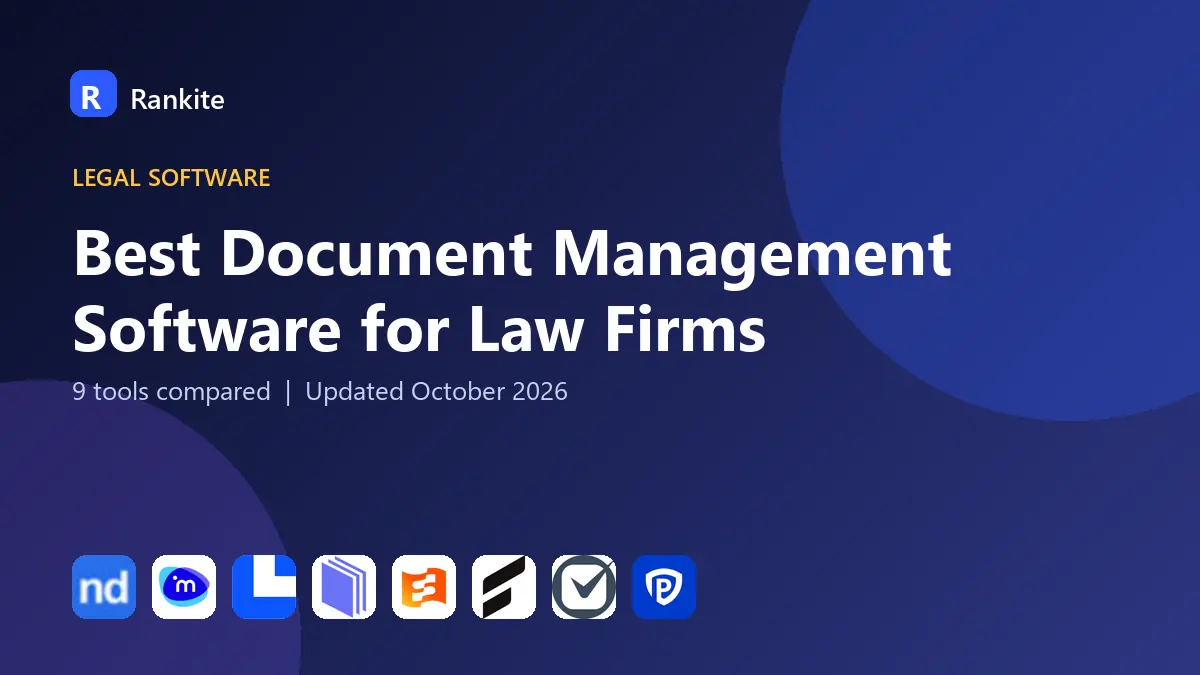 Best Document Management Software for Law Firms in 2026: 9 Tools Compared