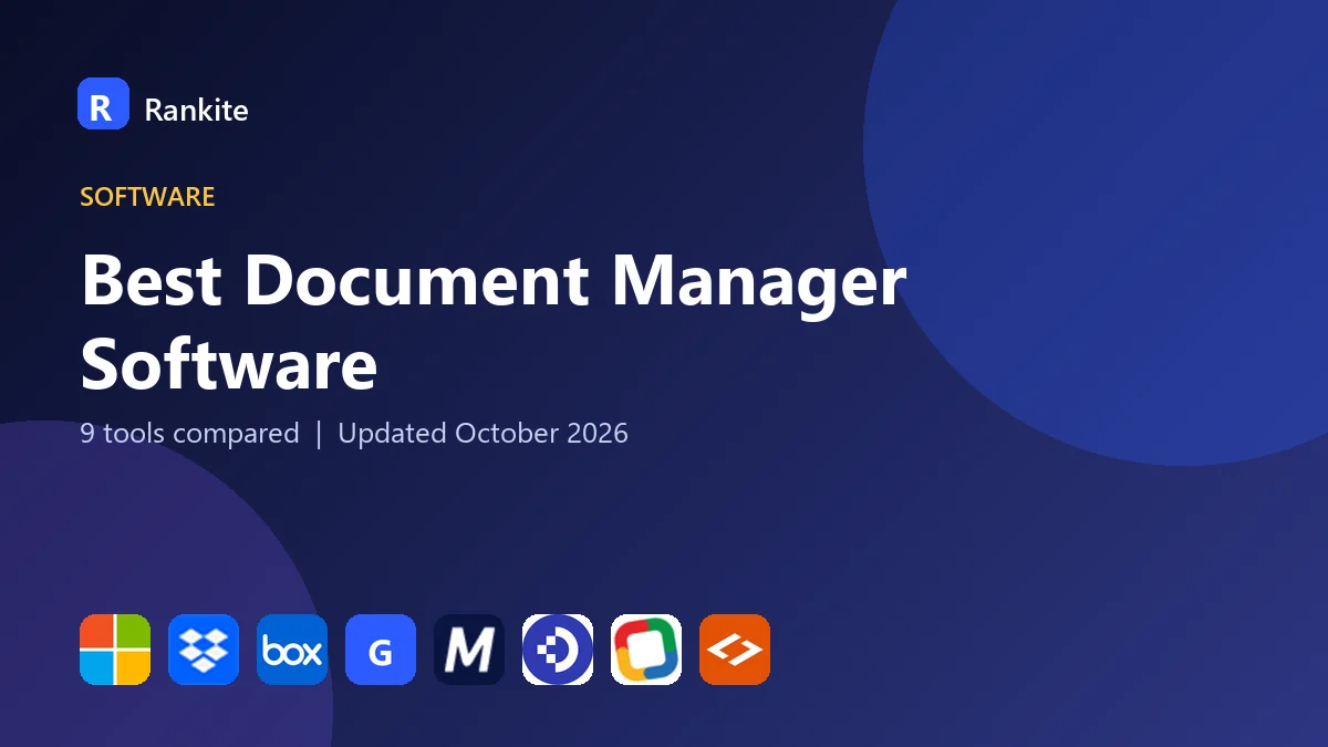 Best Document Manager Software in 2026: 9 Tools Compared