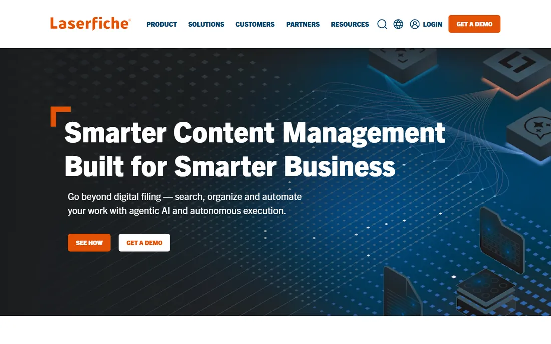 Laserfiche homepage