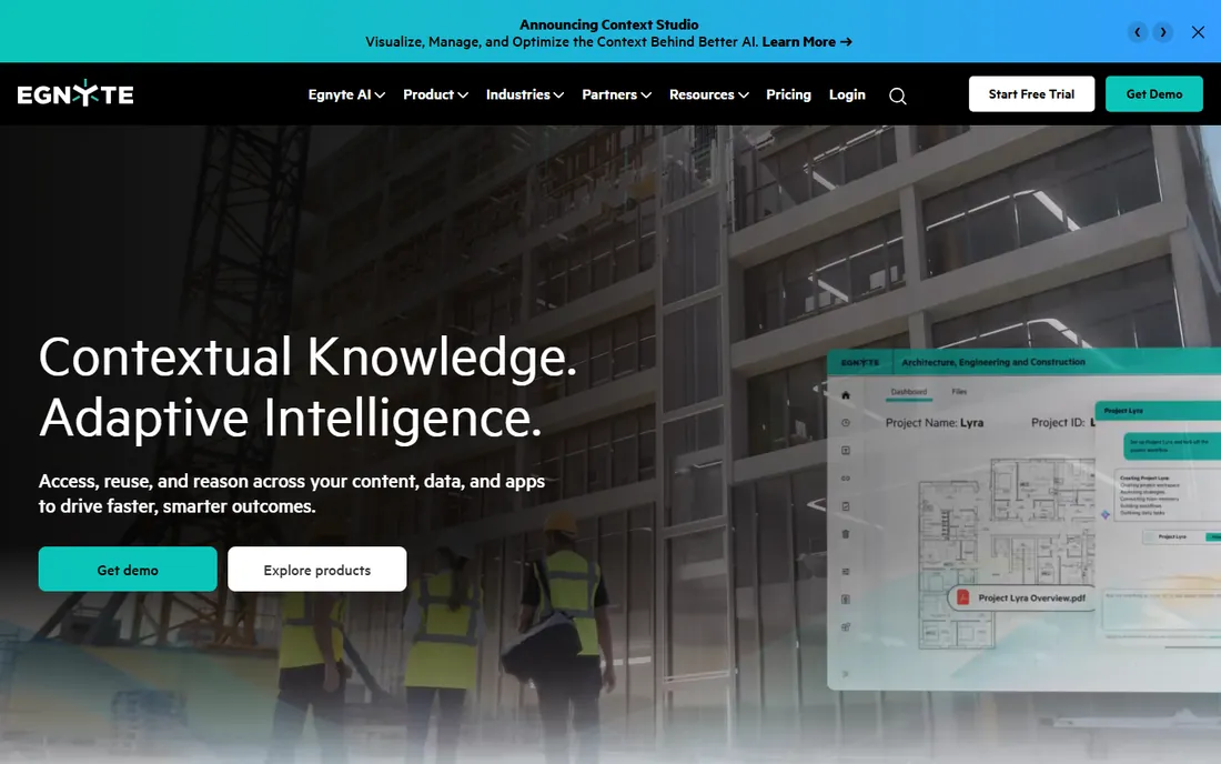 Egnyte homepage
