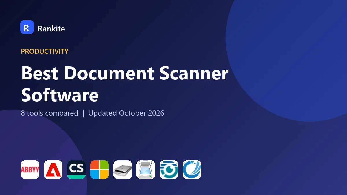Best Document Scanner Software in 2026: 8 Tools Compared