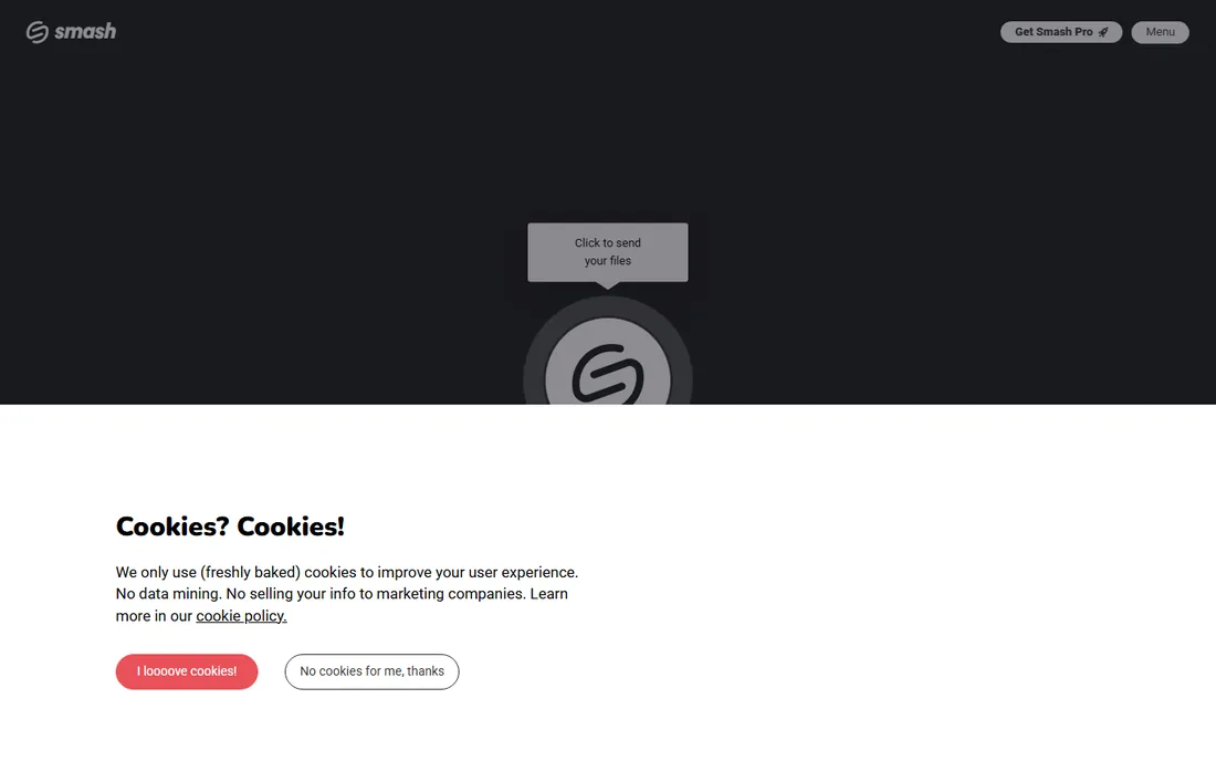 Smash homepage