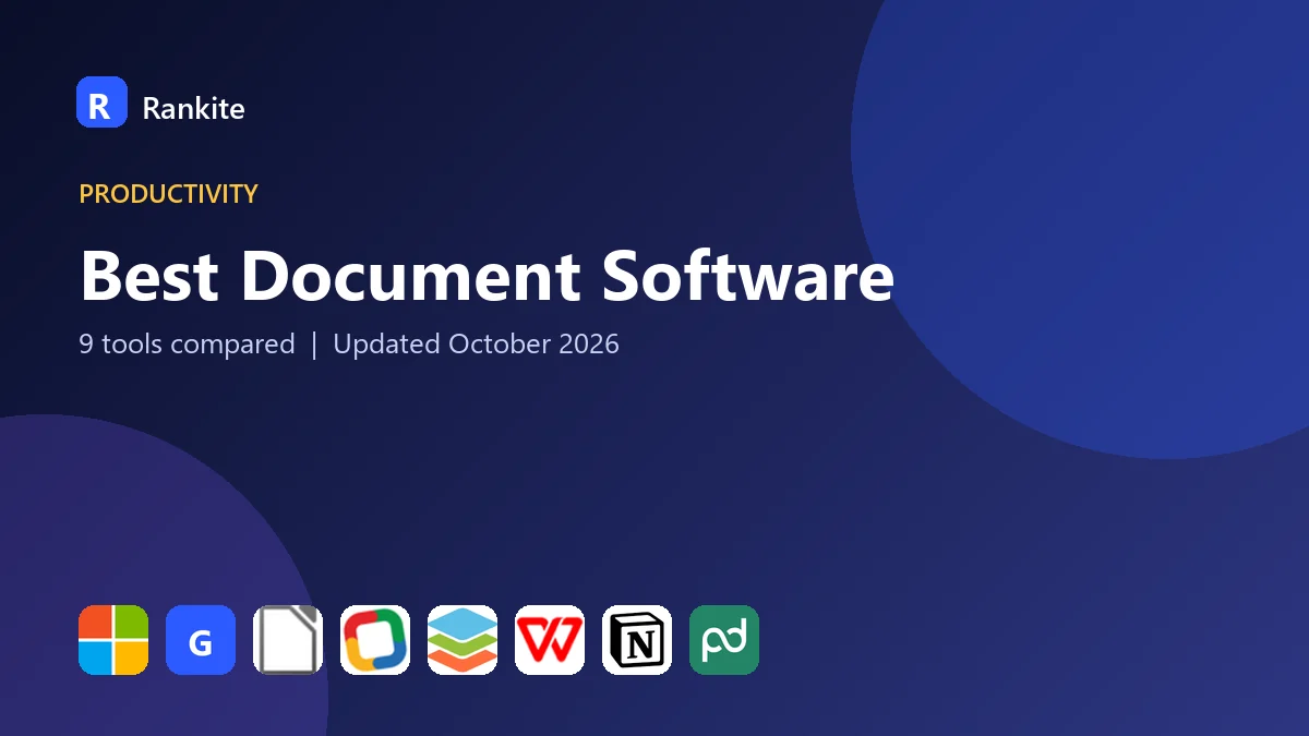 Best Document Software: 9 Tools Compared