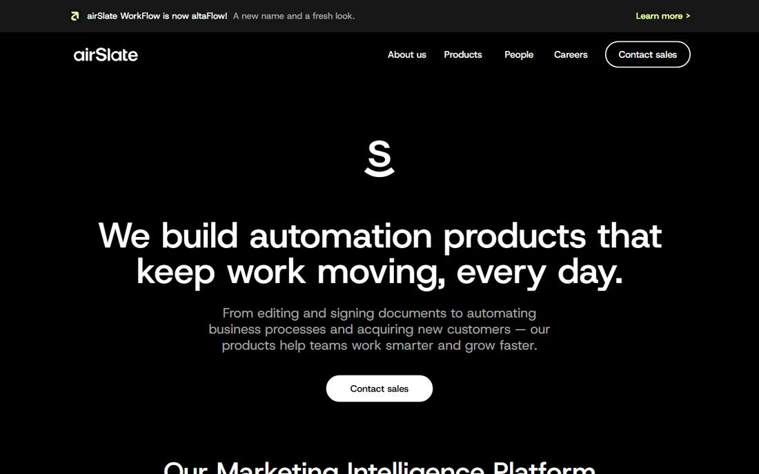 airSlate homepage
