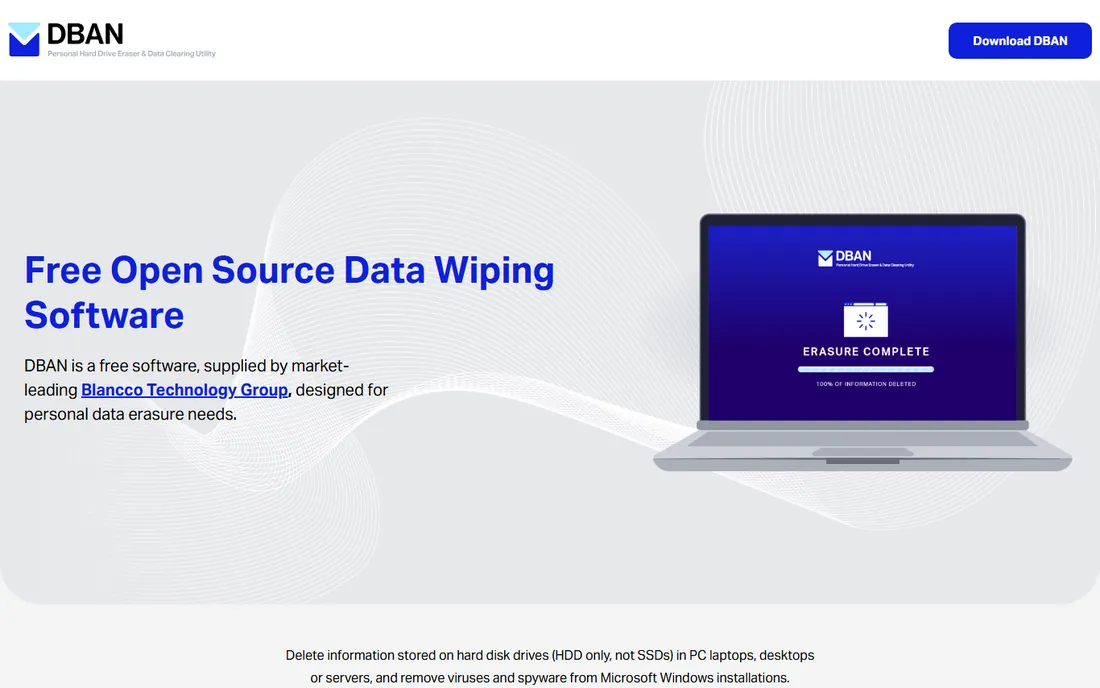DBAN homepage