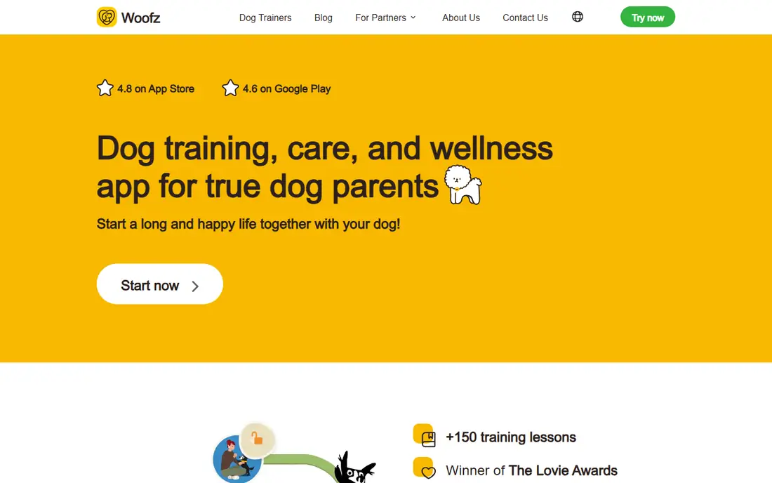Woofz homepage
