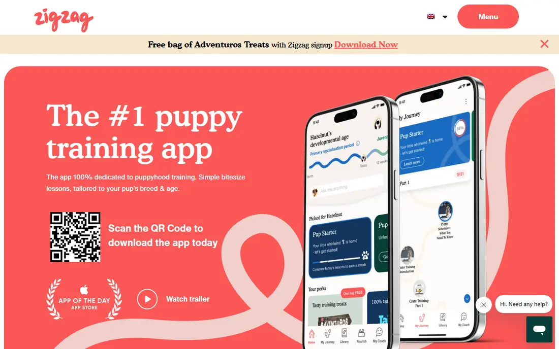 Zigzag homepage