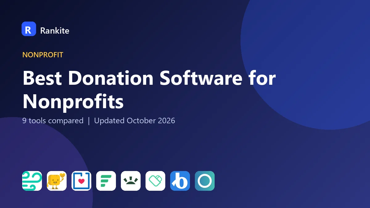 Best Donation Software for Nonprofits in 2026: 9 Tools Compared