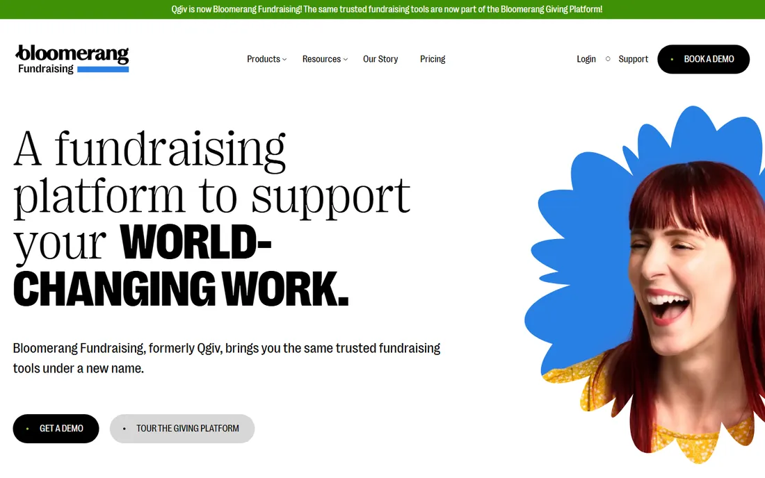 Qgiv homepage