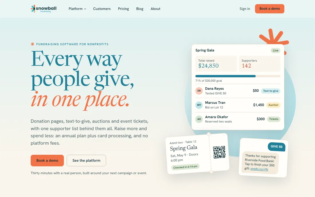 Snowball homepage
