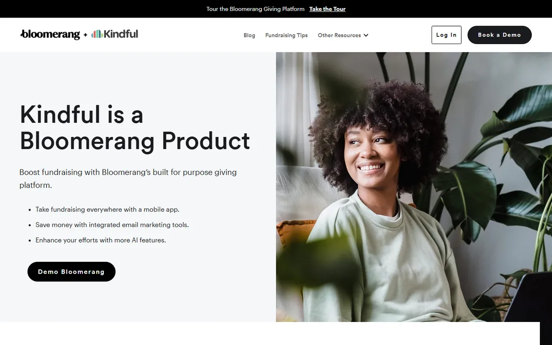 Kindful homepage