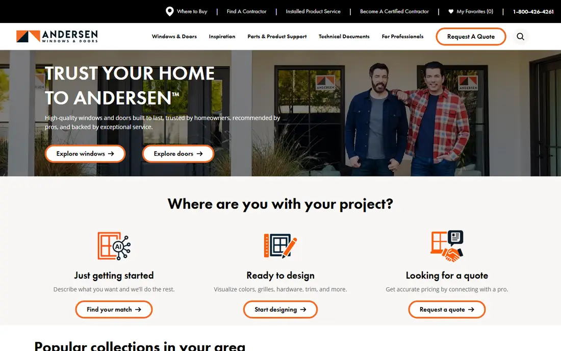 Andersen homepage