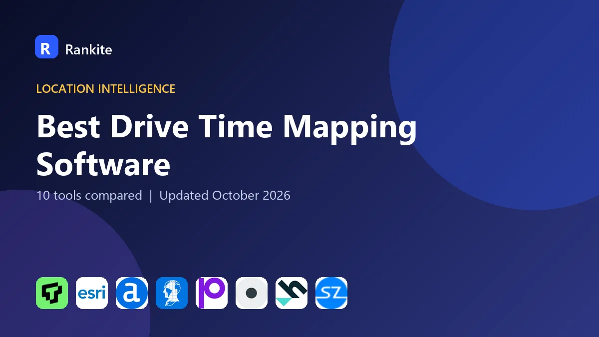 Best Drive Time Mapping Software in 2026: 10 Tools Compared