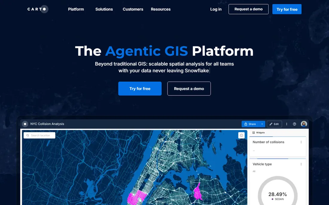 CARTO homepage