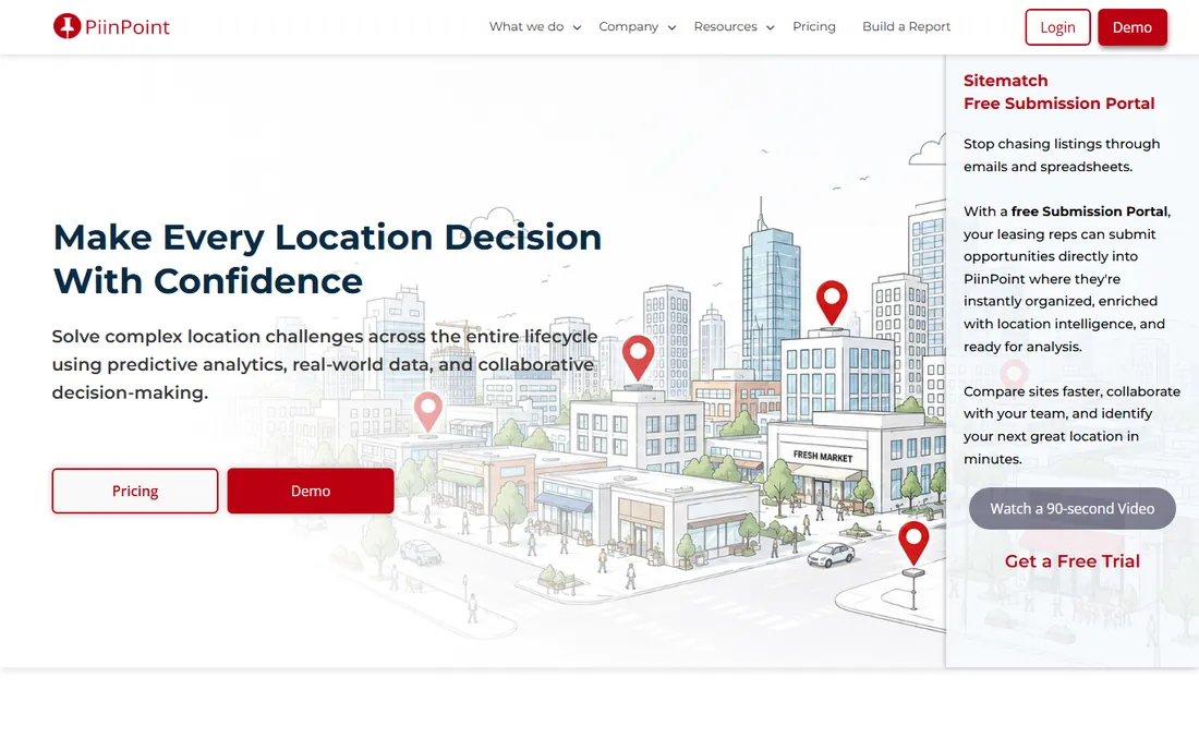 PiinPoint homepage