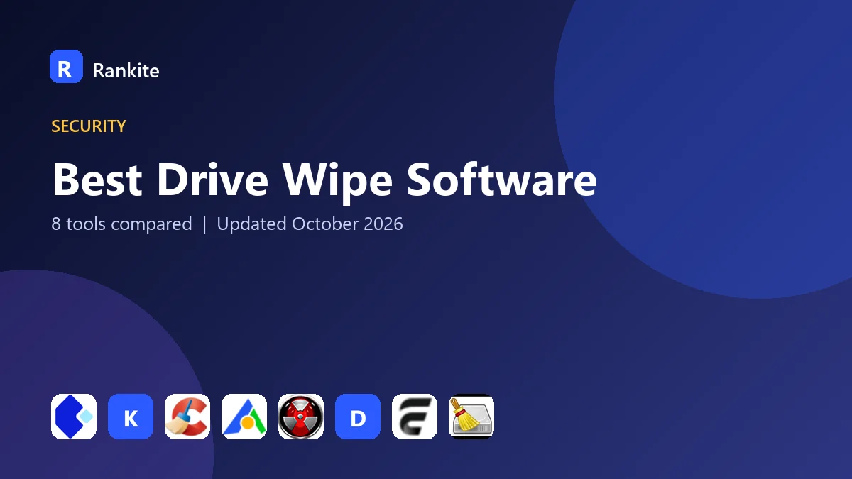 Best Drive Wipe Software in 2026: 8 Tools Compared