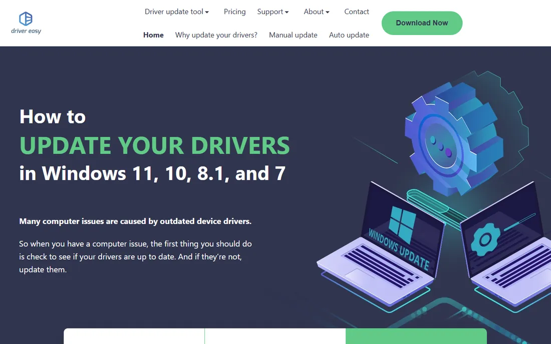 Driver Easy homepage