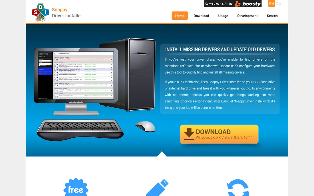 Snappy Driver Installer Origin homepage
