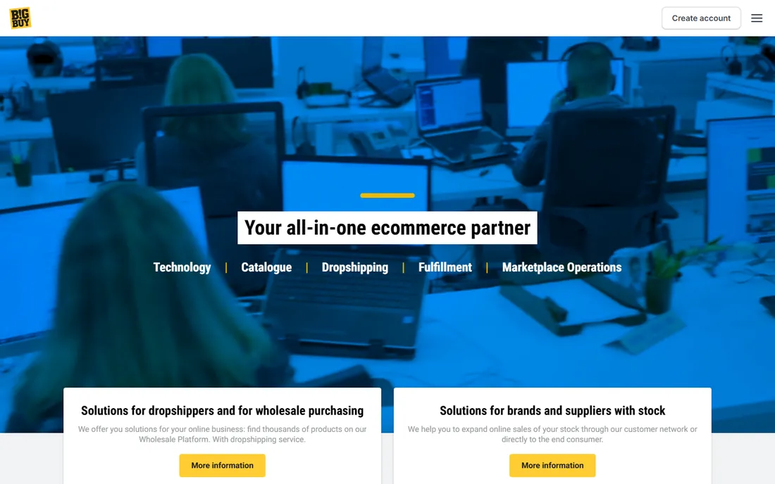 BigBuy homepage