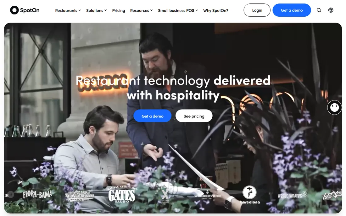 SpotOn homepage
