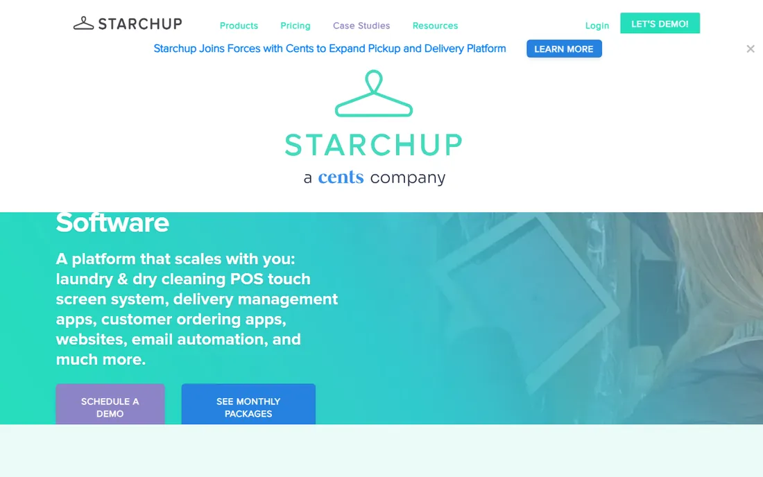 StarchUp homepage