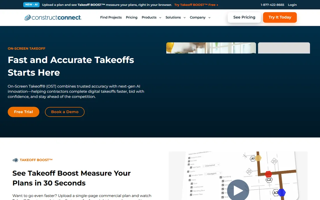 On-Screen Takeoff homepage
