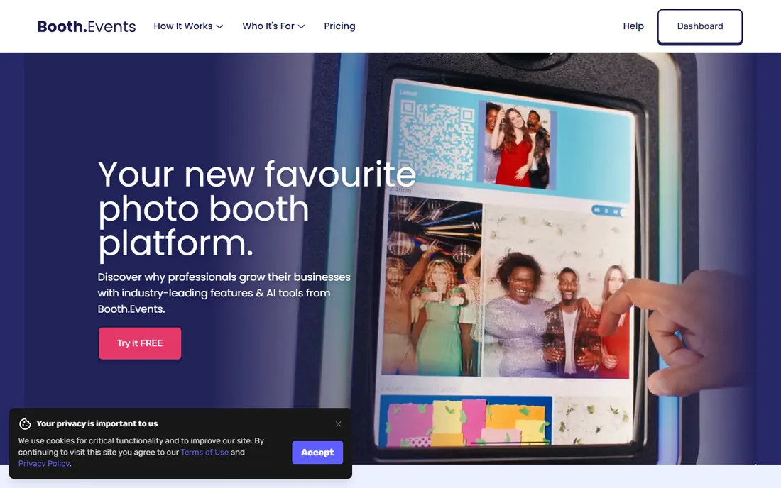 Booth.Events homepage