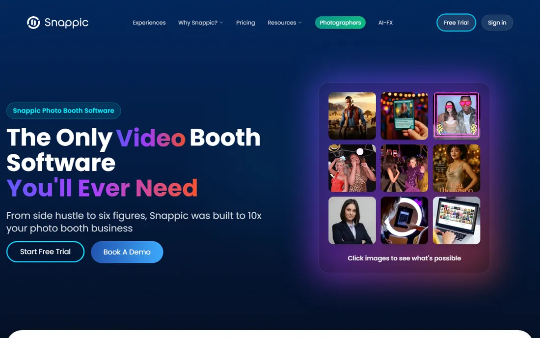 Snappic homepage