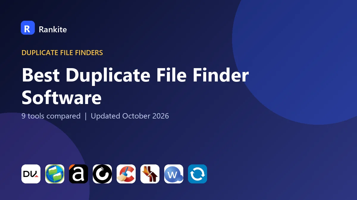 Best Duplicate File Finder Software in 2026: 9 Tools Compared