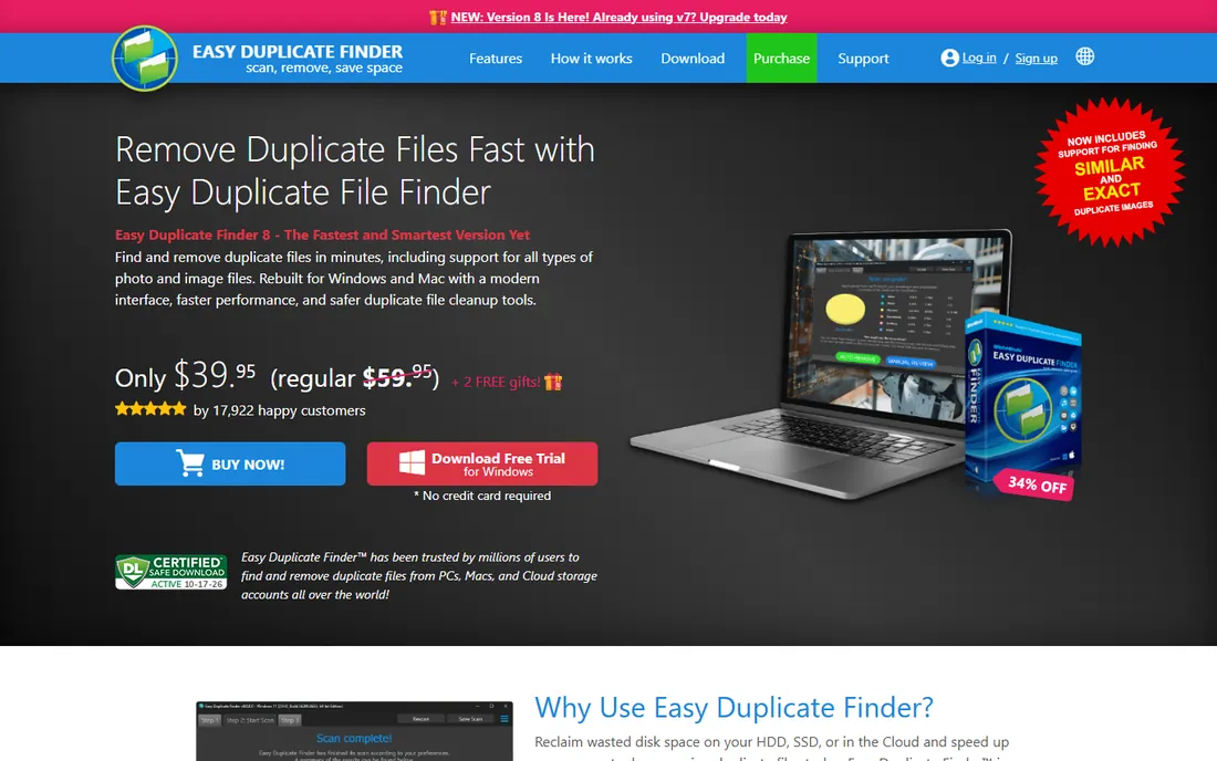 Easy Duplicate Finder homepage