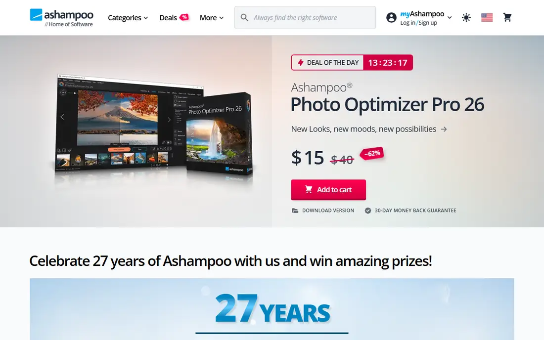 Ashampoo Burning Studio homepage