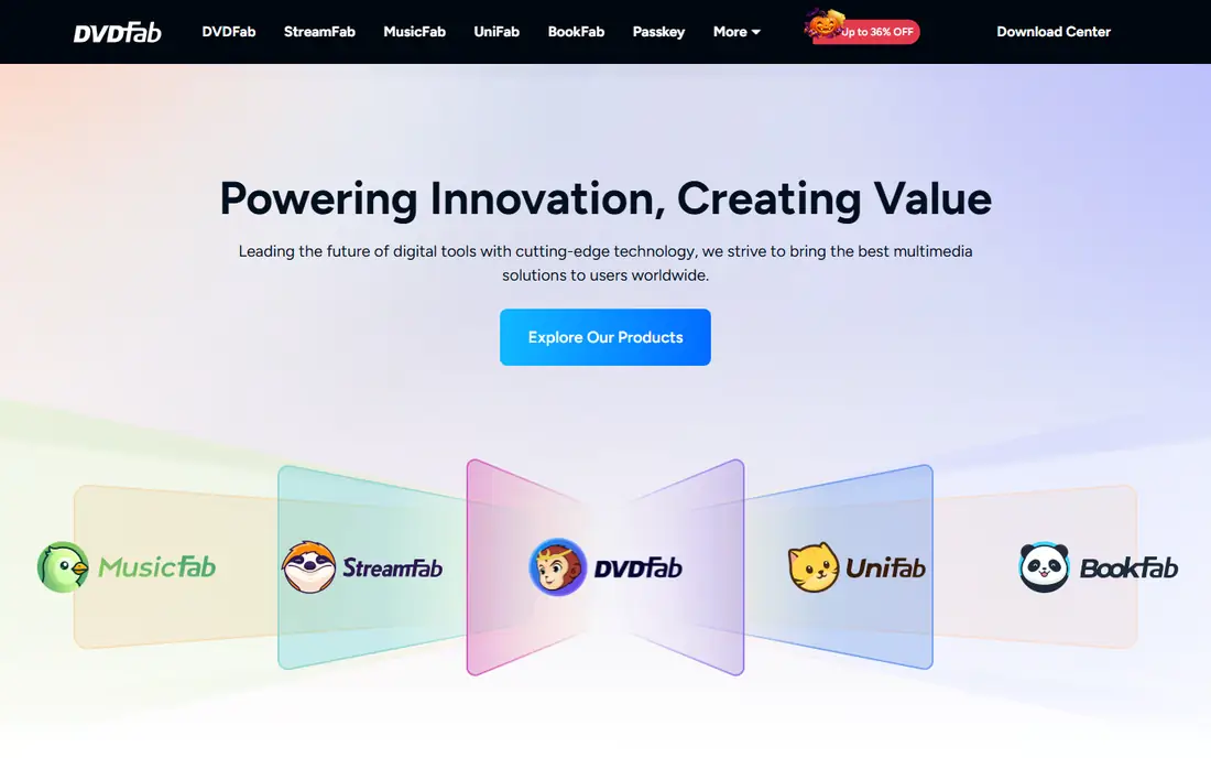 DVDFab DVD Creator homepage