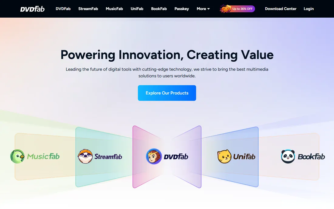 DVDFab homepage