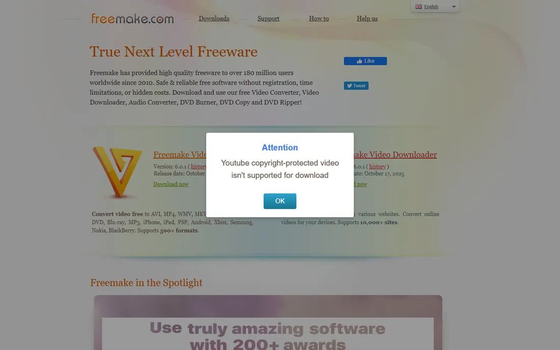 Freemake Video Converter homepage