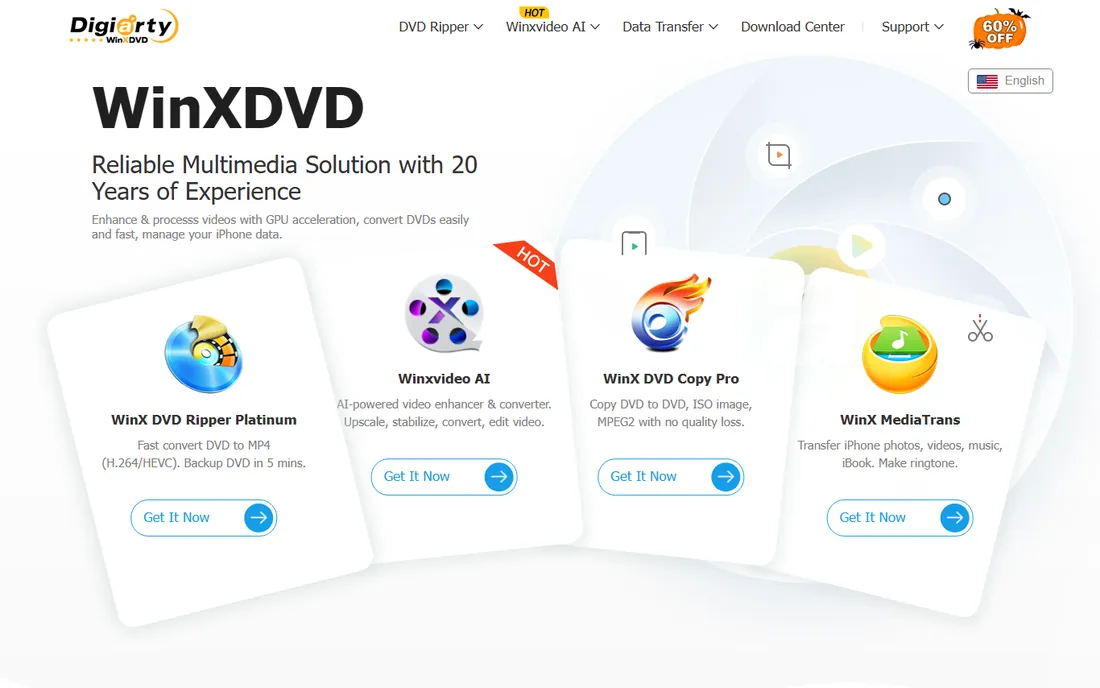 WinX DVD Ripper Platinum homepage