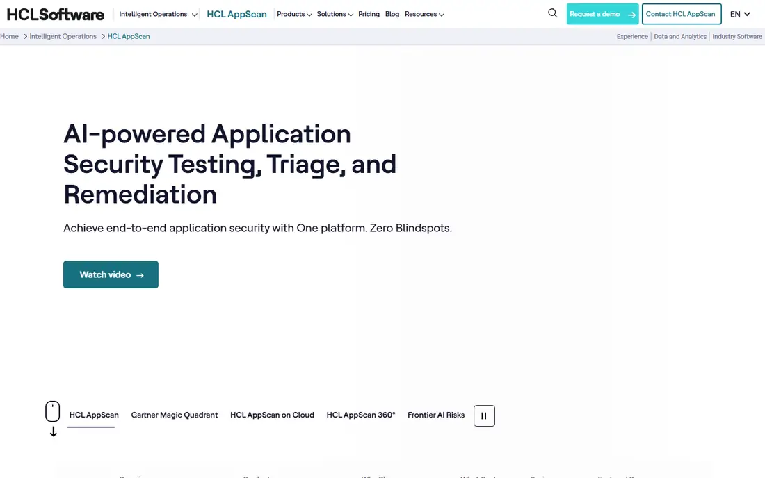 HCL AppScan homepage