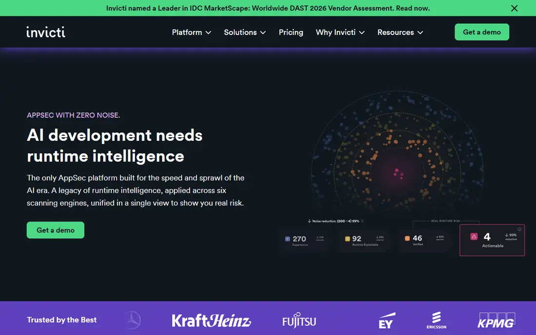 Invicti homepage
