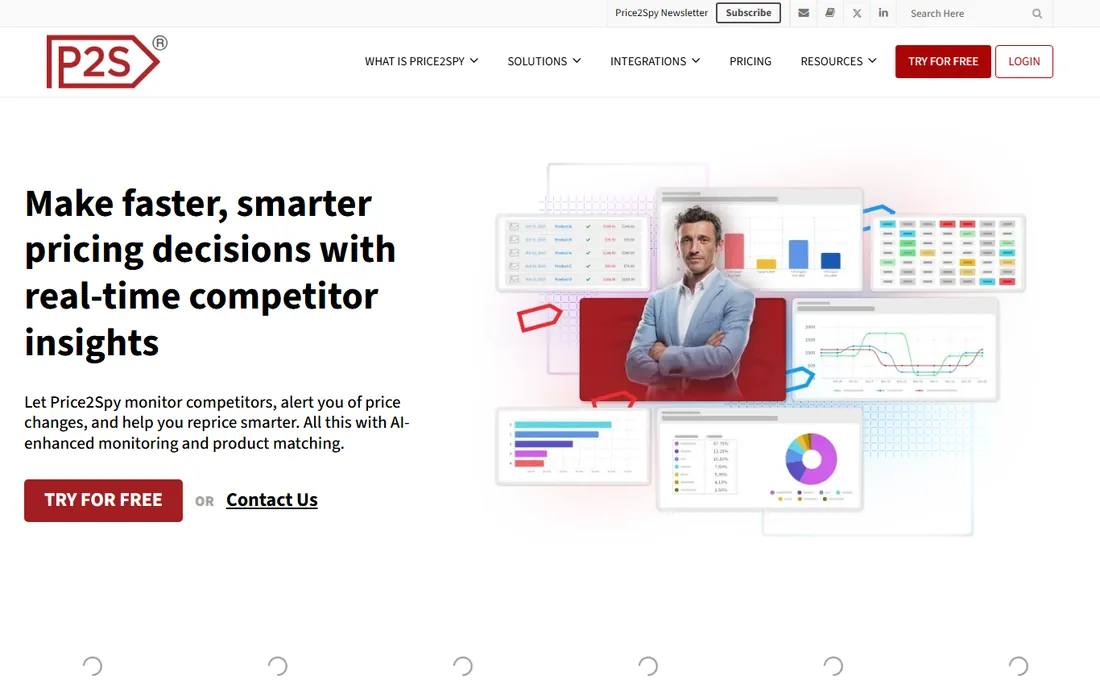 Price2Spy homepage
