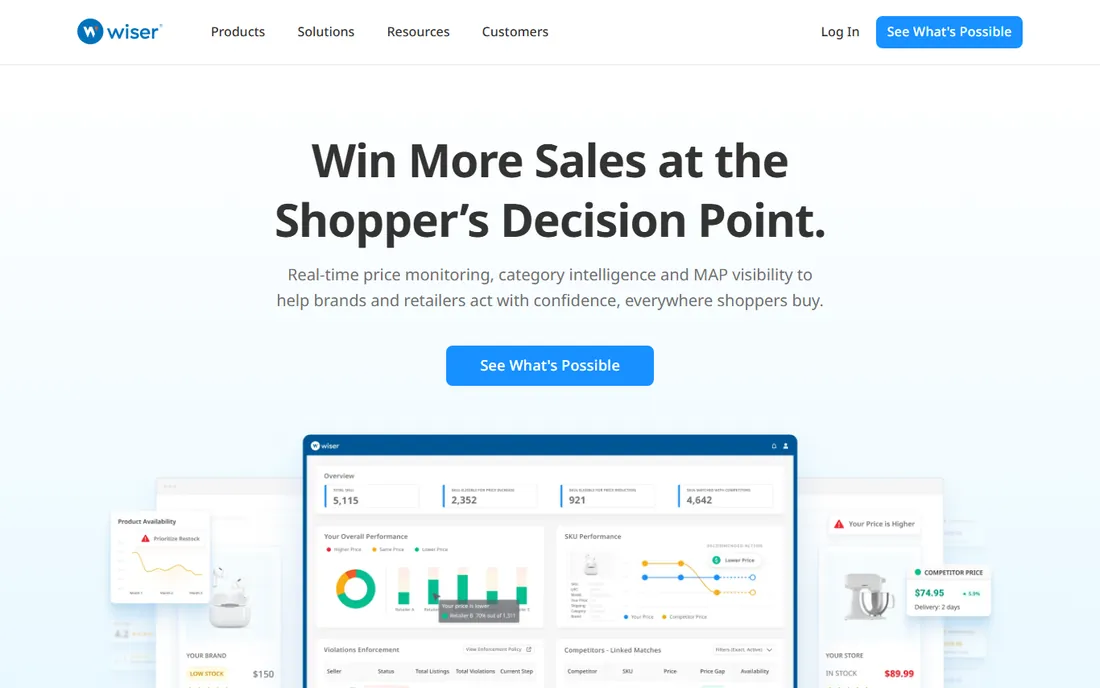 Wiser homepage