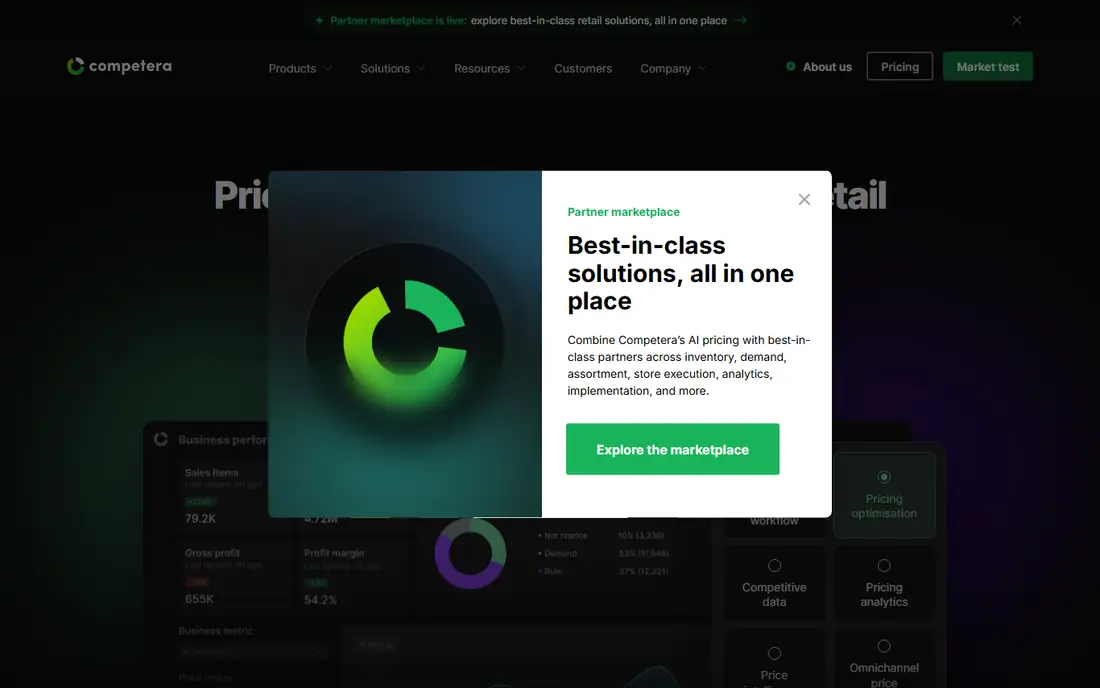 Competera homepage