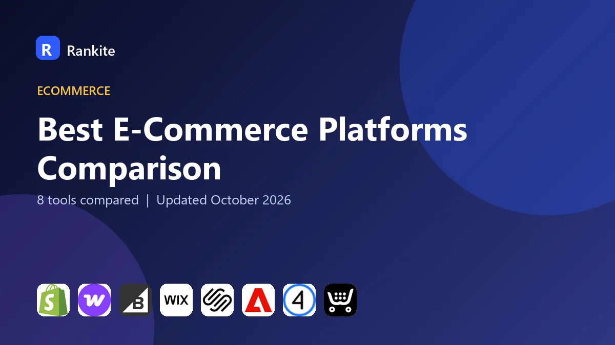 Best E-Commerce Platforms Comparison in 2026: 8 Tools Compared