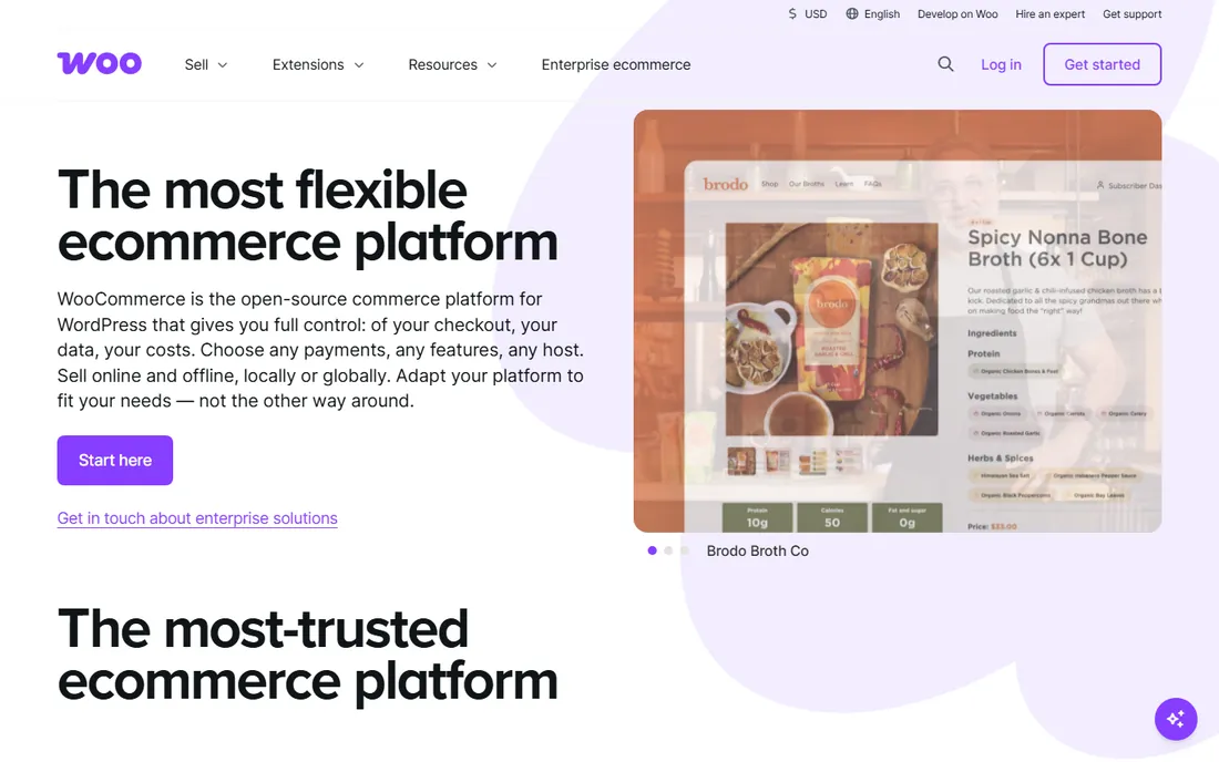 WooCommerce homepage