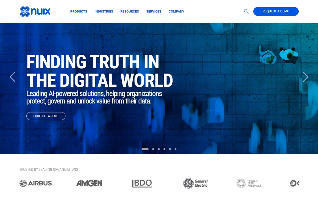 Nuix homepage