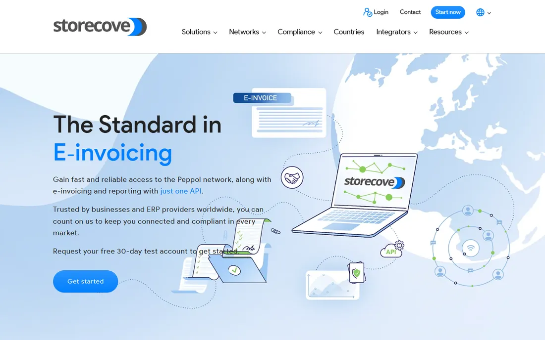 Storecove homepage