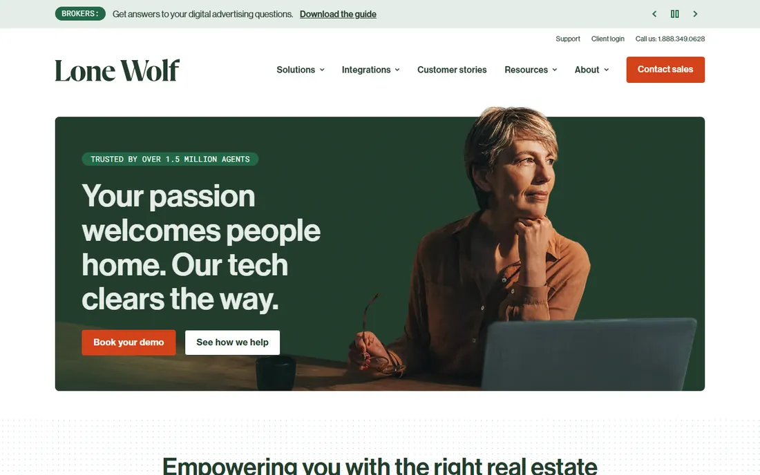 Lone Wolf Transactions homepage