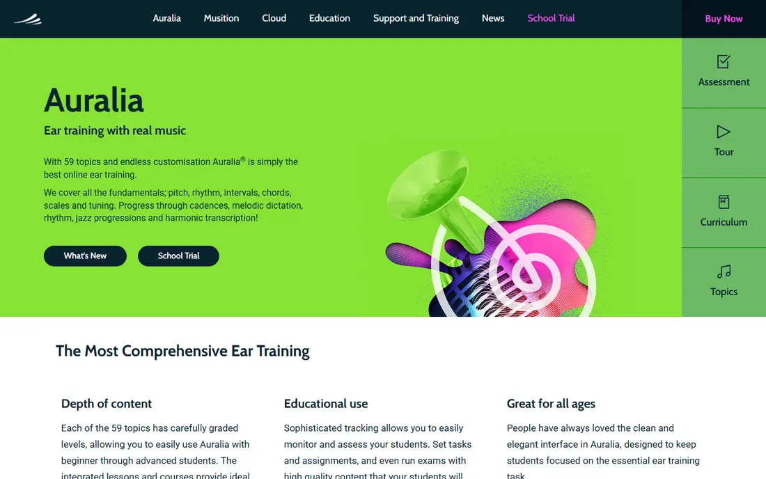 Auralia homepage