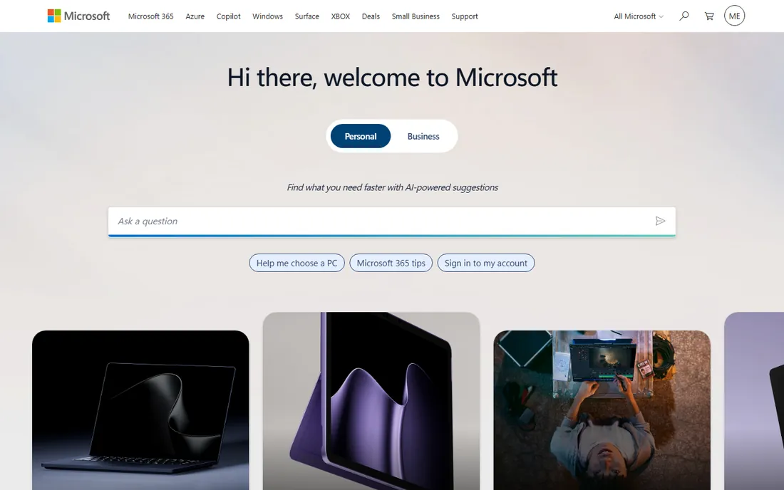 Microsoft Project homepage