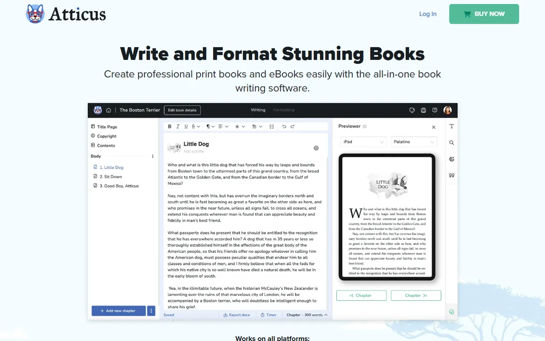 Atticus homepage