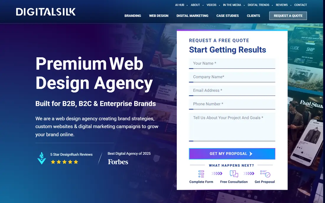 Digital Silk homepage