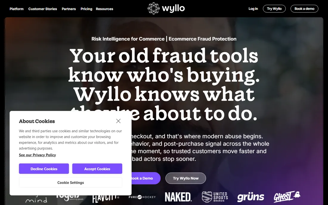 NoFraud homepage
